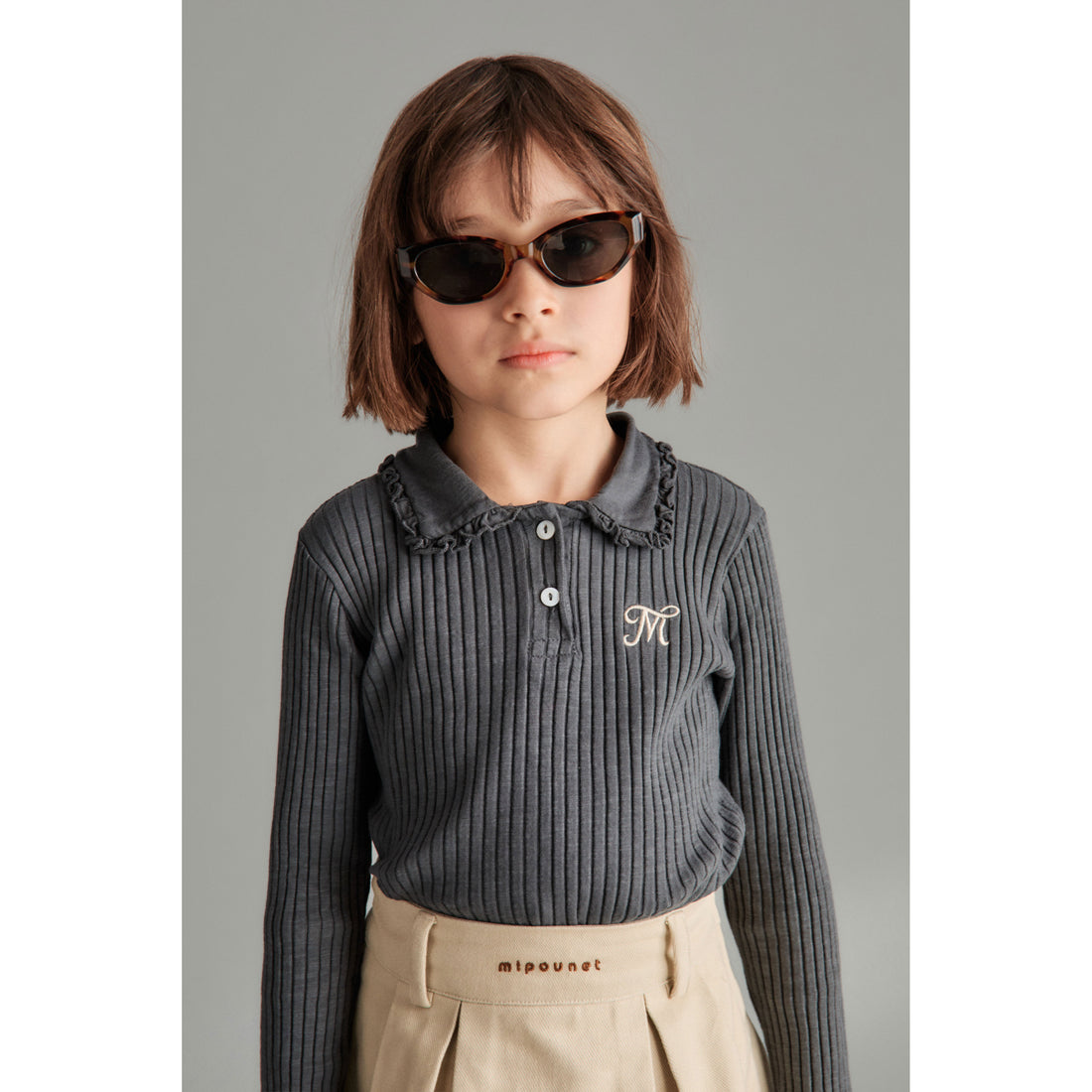 Mipounet Grey Enrica Flame Polo