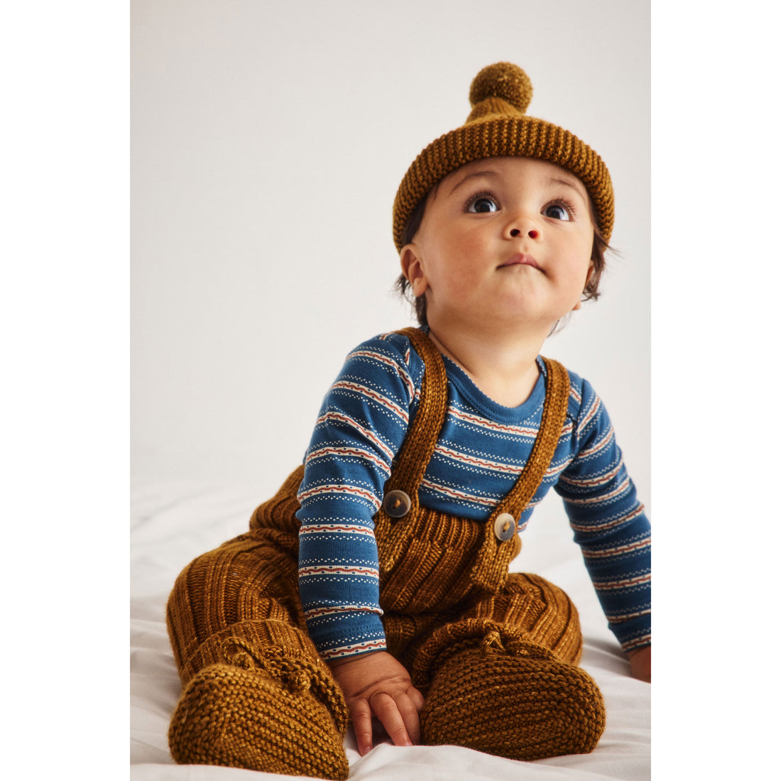 Misha and Puff Nutmeg Baby Rib Longies