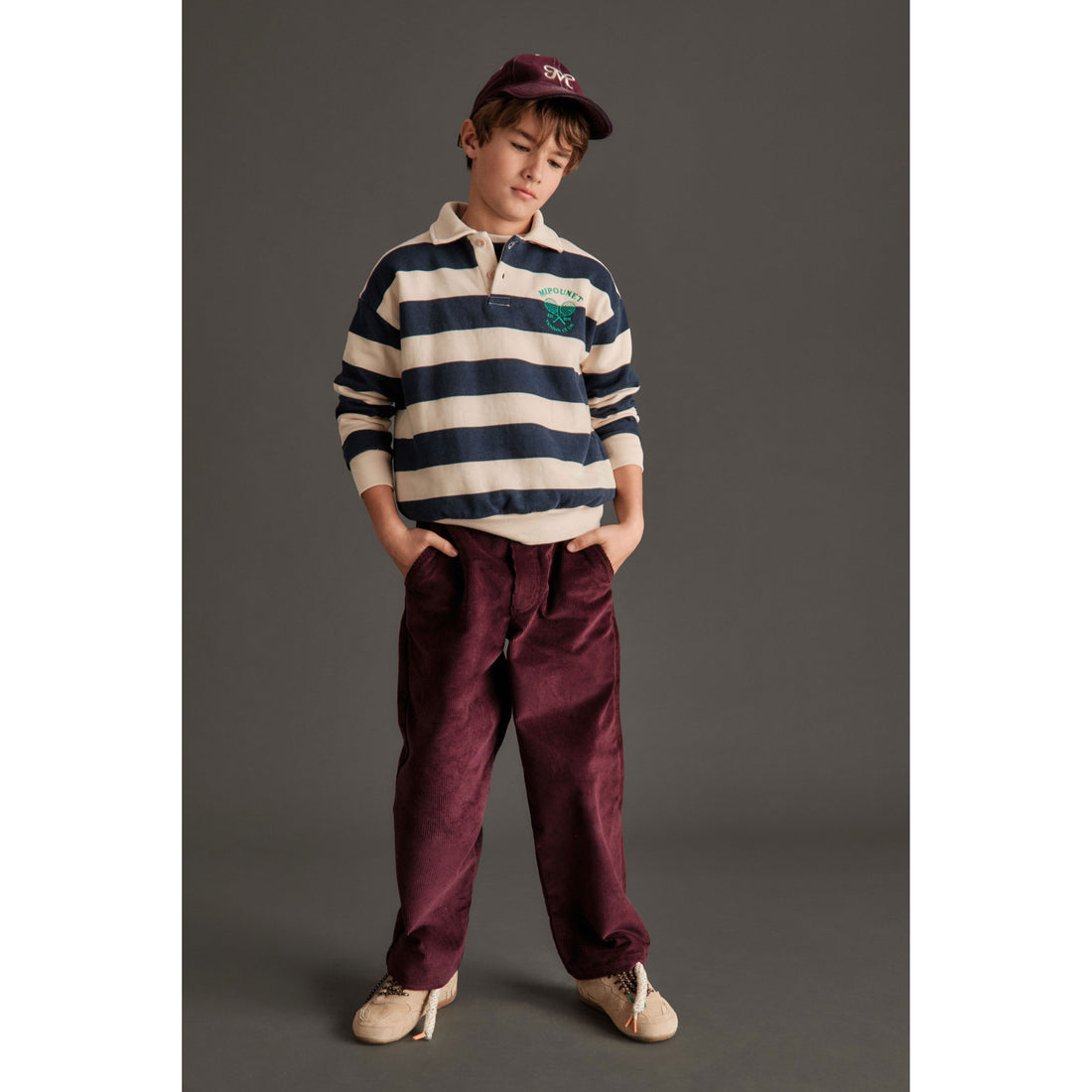 Mipounet Navy Polo Piero Sweatshirt