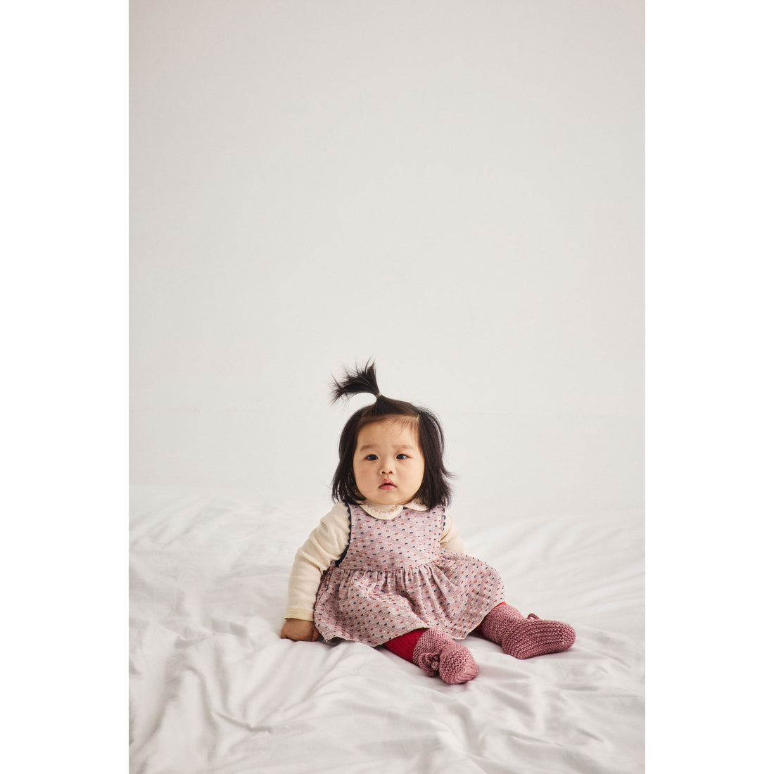 Misha and Puff Antique Rose Baby Classic Booties