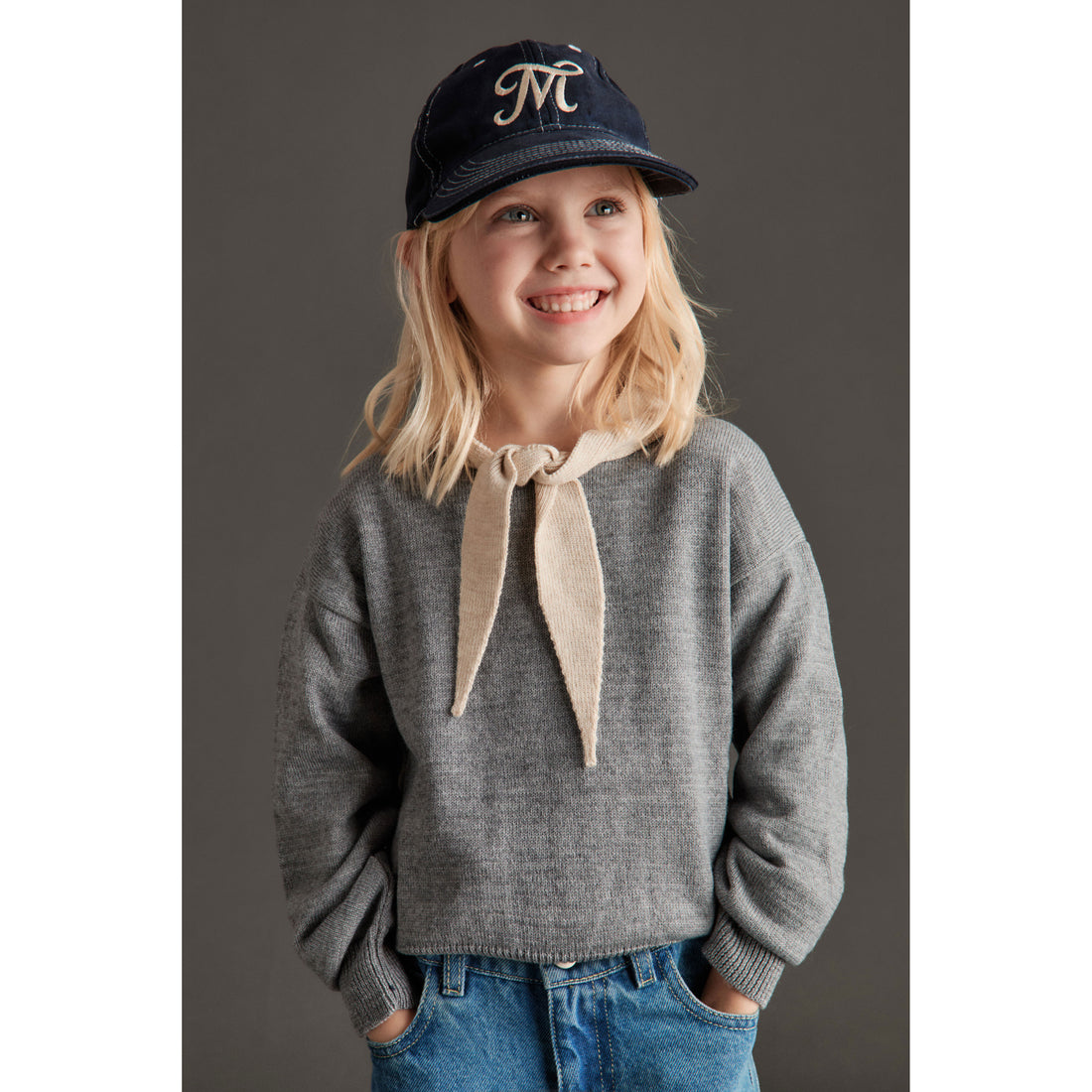 Mipounet Grey Knit Selena Sweater