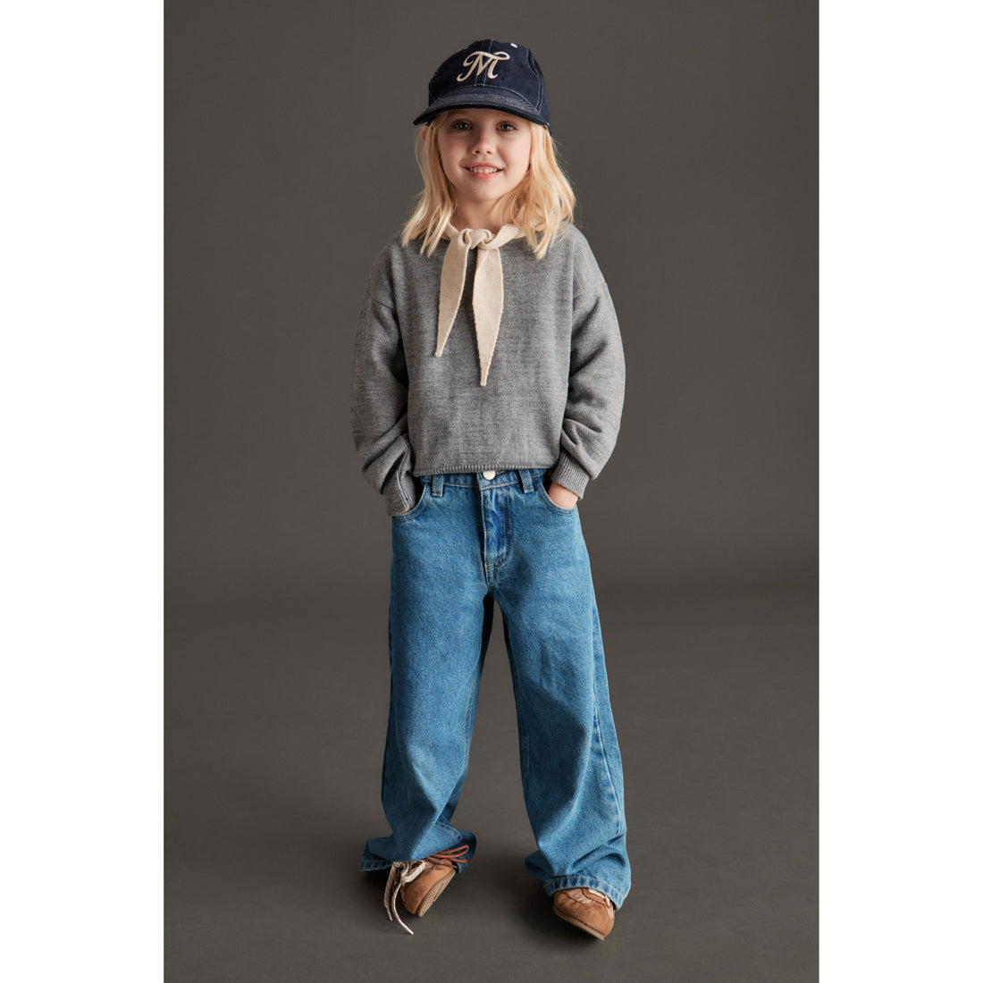 Mipounet Grey Knit Selena Sweater