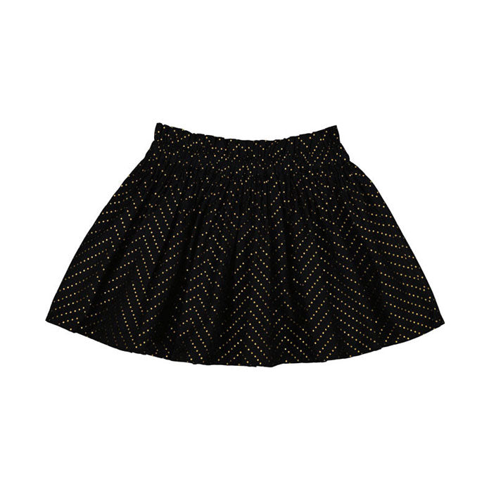 Louis Louise Black Gold Dot Artemis Skirt
