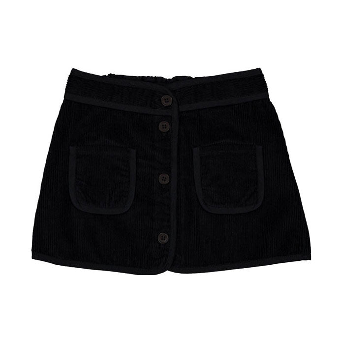Louis Louise Black Corduroy Biba Skirt