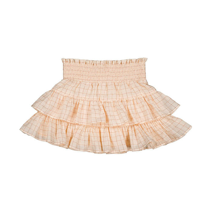 Louis Louise Pink Lurex Check Lena Skirt