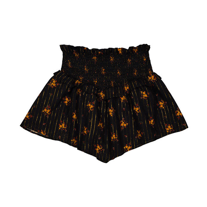 Louis Louise Black Romantic Flower Lira Skirt
