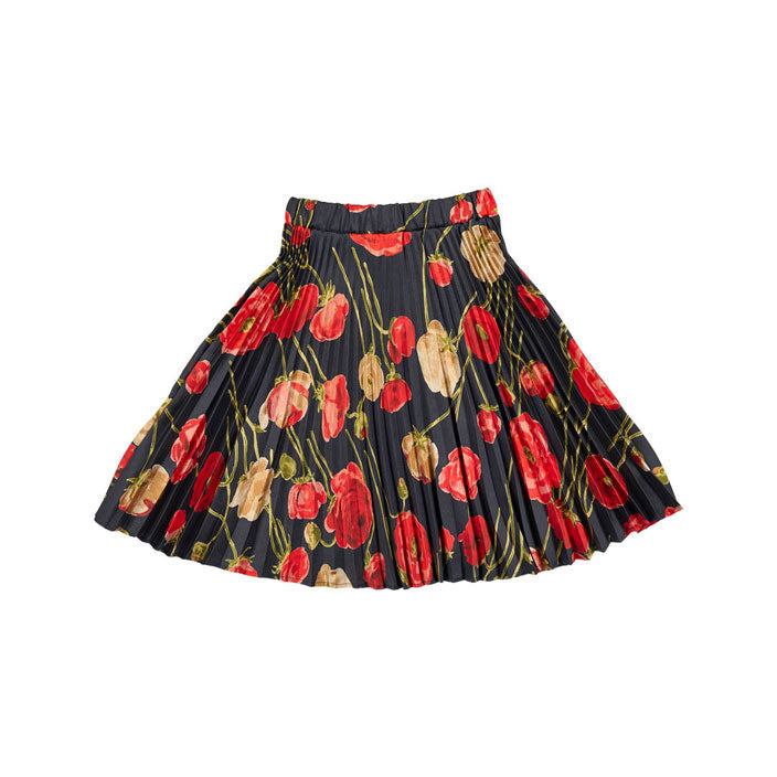 Christina Rohde Black/Red Floral Skirt