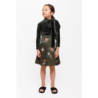 Christina Rohde Green Multi Floral Skirt