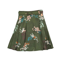 Christina Rohde Green Multi Floral Skirt