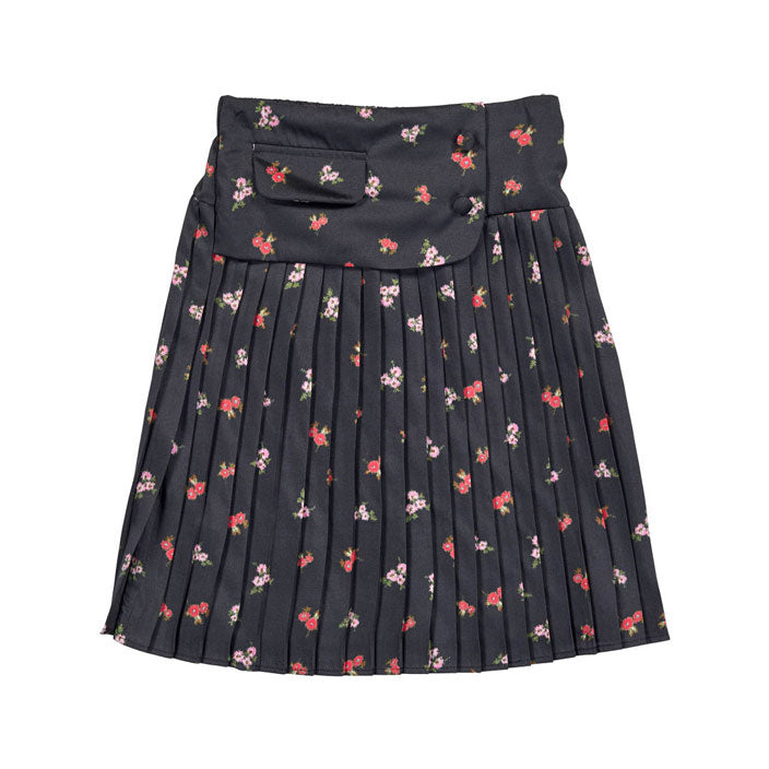 Christina Rohde Black Small Bouquet Skirt