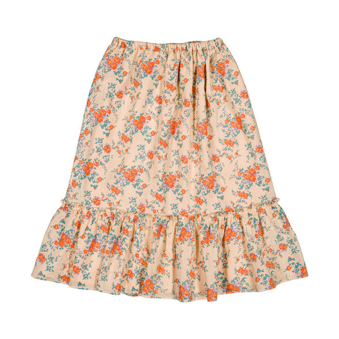 Louis Louise Nude/Orange Bouquet Rachel Skirt