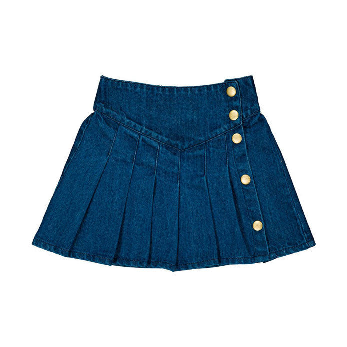 Louis Louise Dark Blue Denim Wallace Skirt