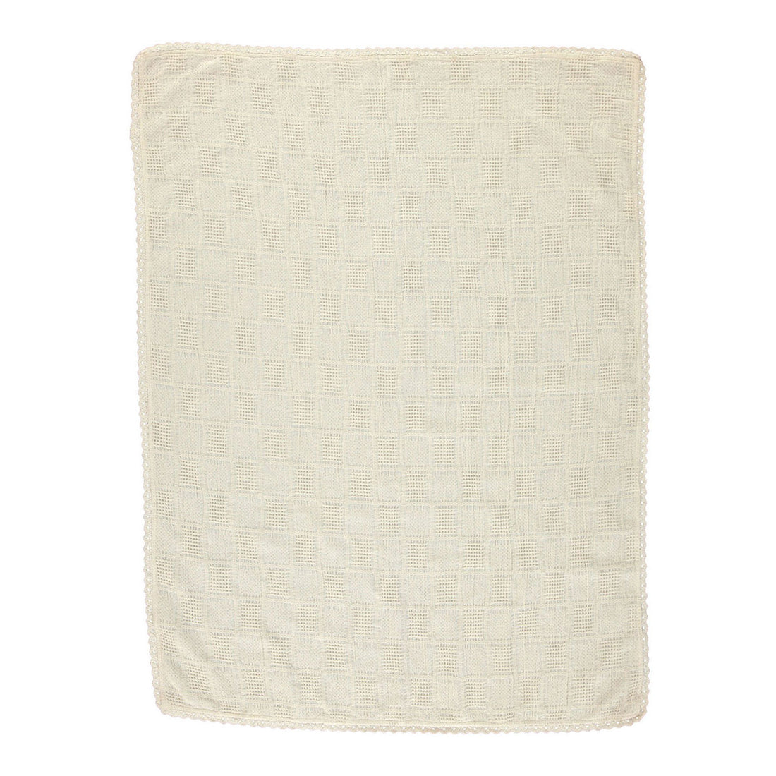 Bebe Organic Natural Squares Sky Blanket