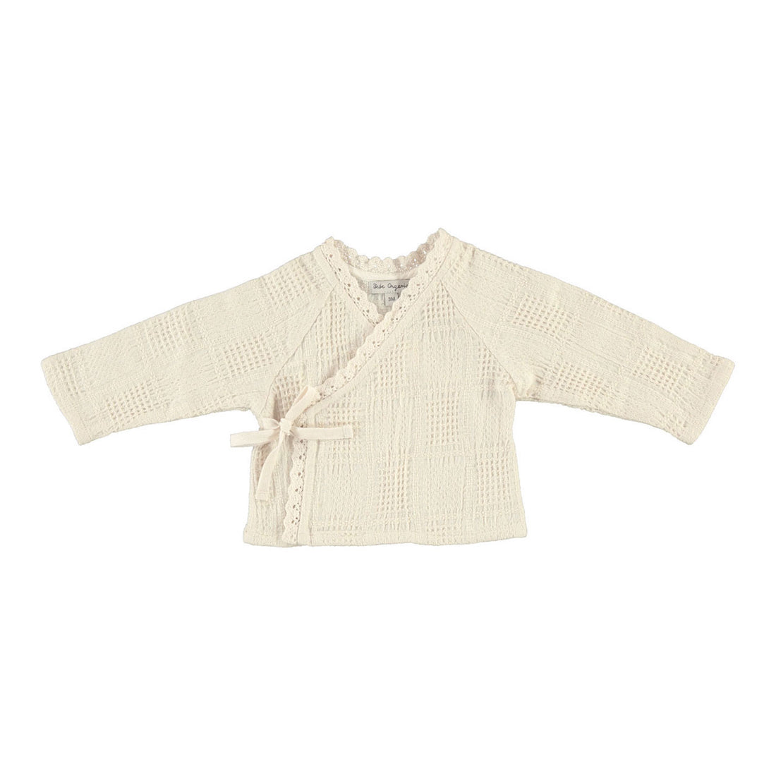 Bebe Organic Natural Squares Sky Jacket