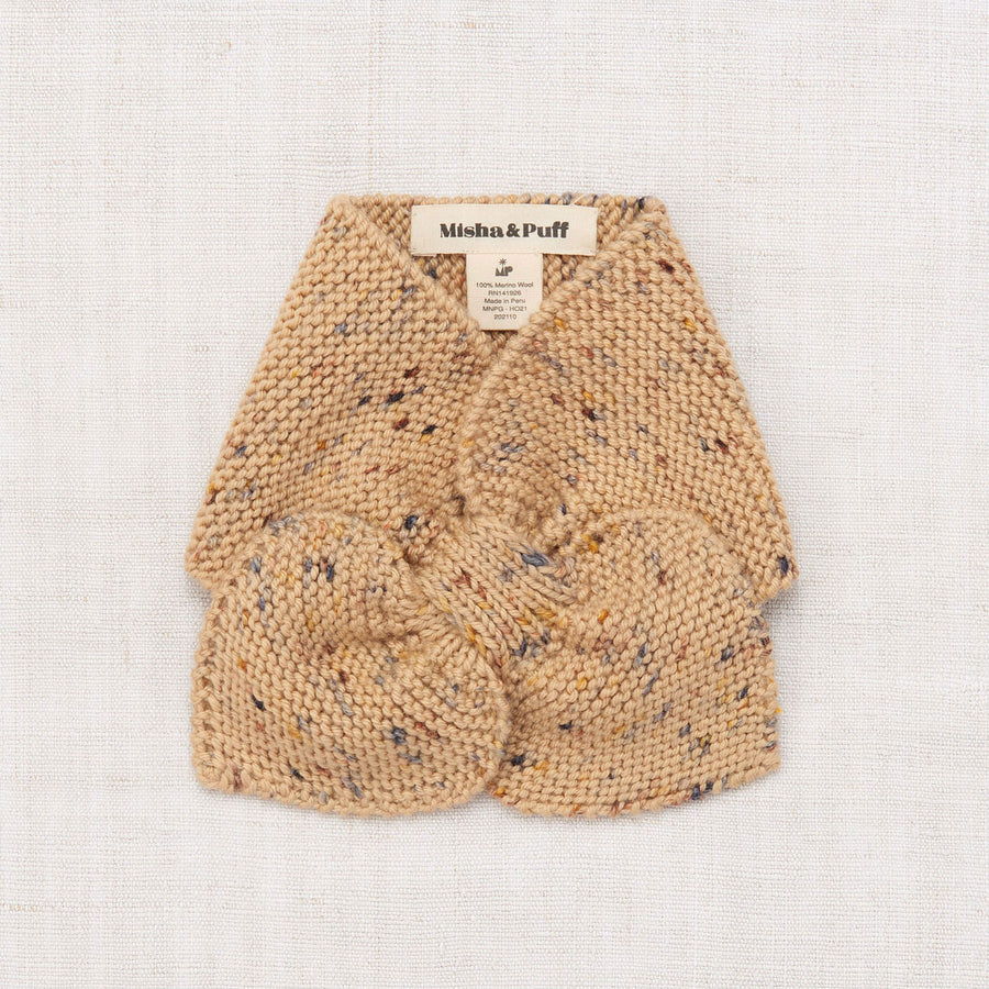 Misha and Puff Sledding Scarf - Camel Confetti