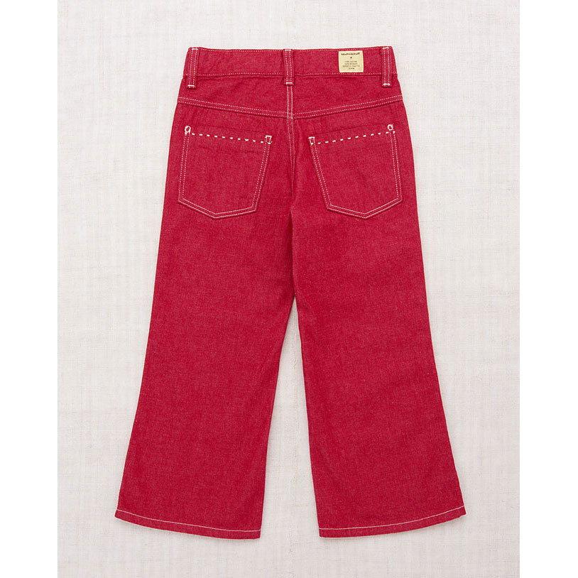 Misha and Puff  Vintage Red Denim Slim Flared Jeans