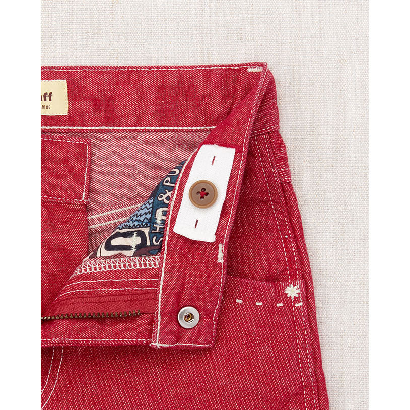 Misha and Puff  Vintage Red Denim Slim Flared Jeans