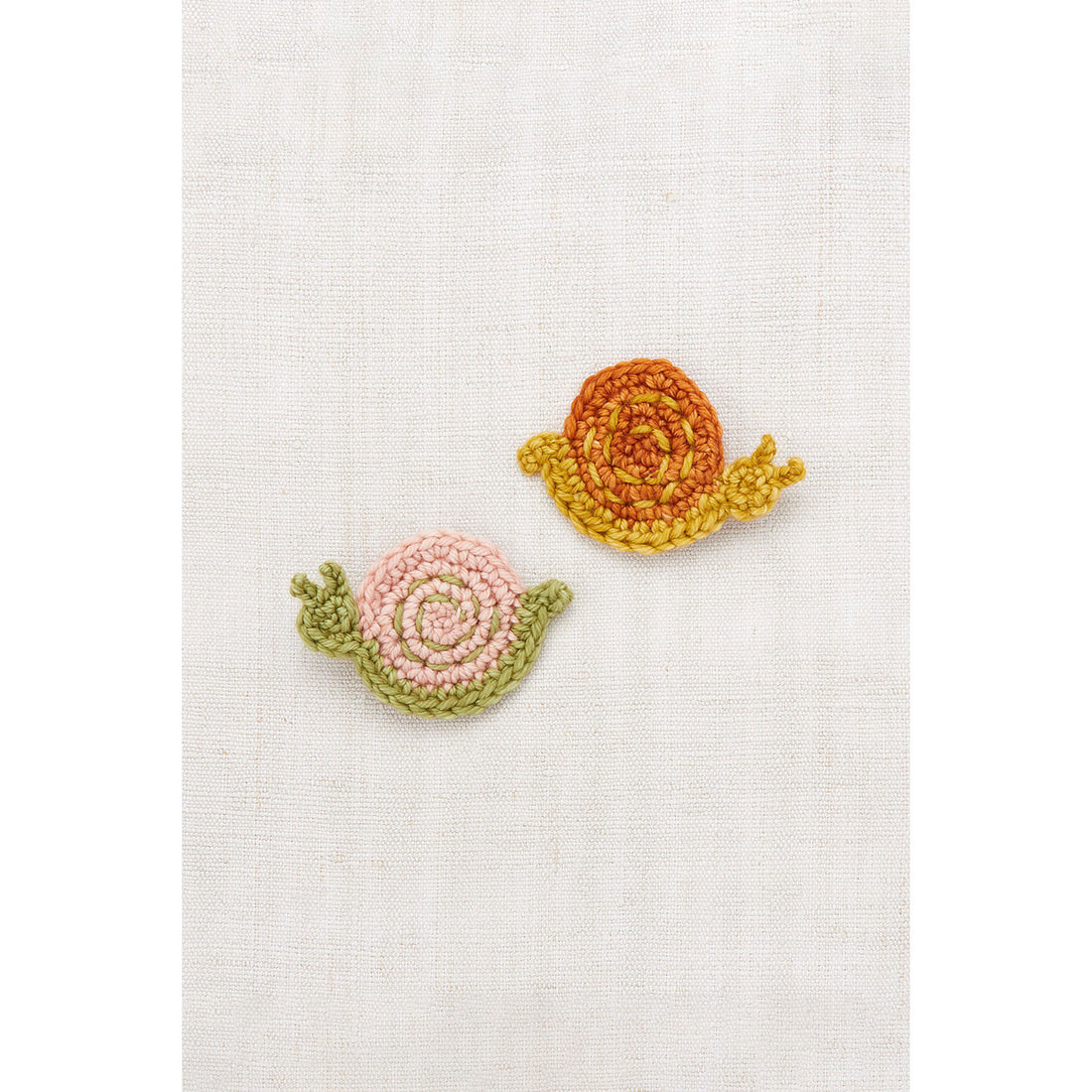 Misha and Puff Faded Rose Snail Clip Set