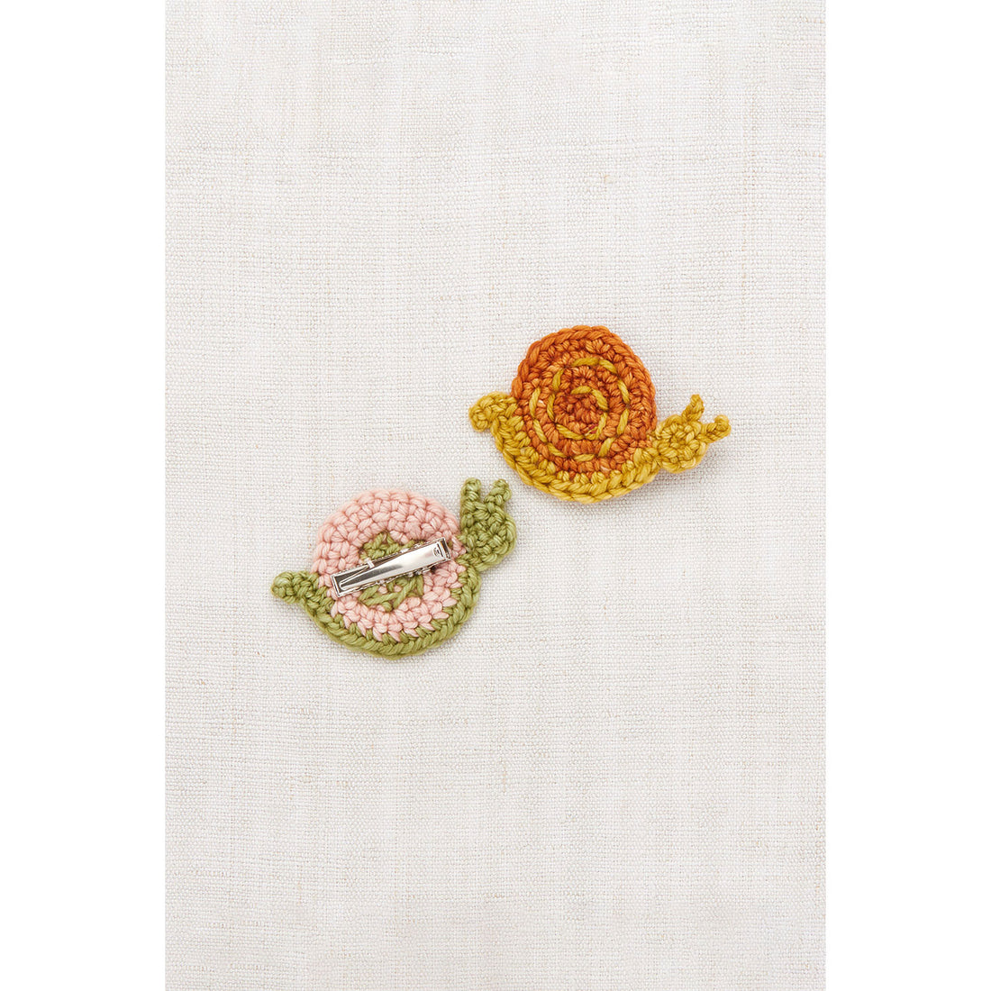 Misha and Puff Faded Rose Snail Clip Set