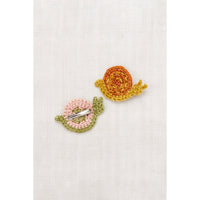Misha and Puff Faded Rose Snail Clip Set