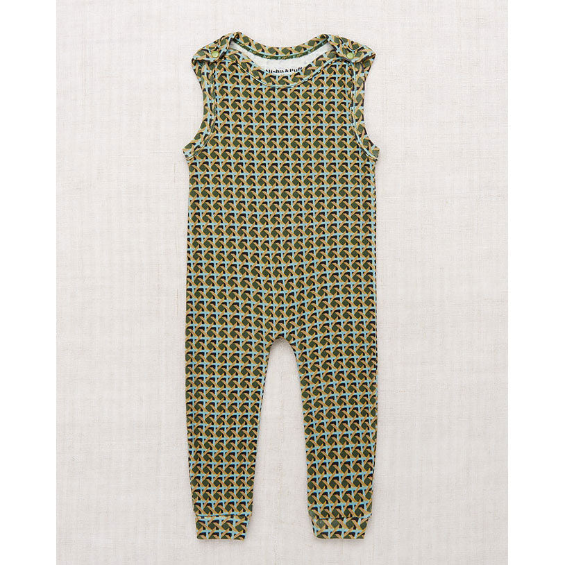 Misha and Puff Leaf Lattice Snap Overall