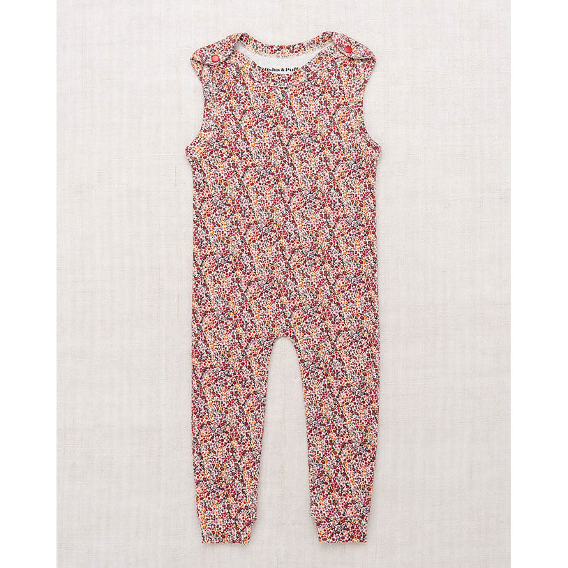 Misha and Puff String Mini Floral Snap Overall