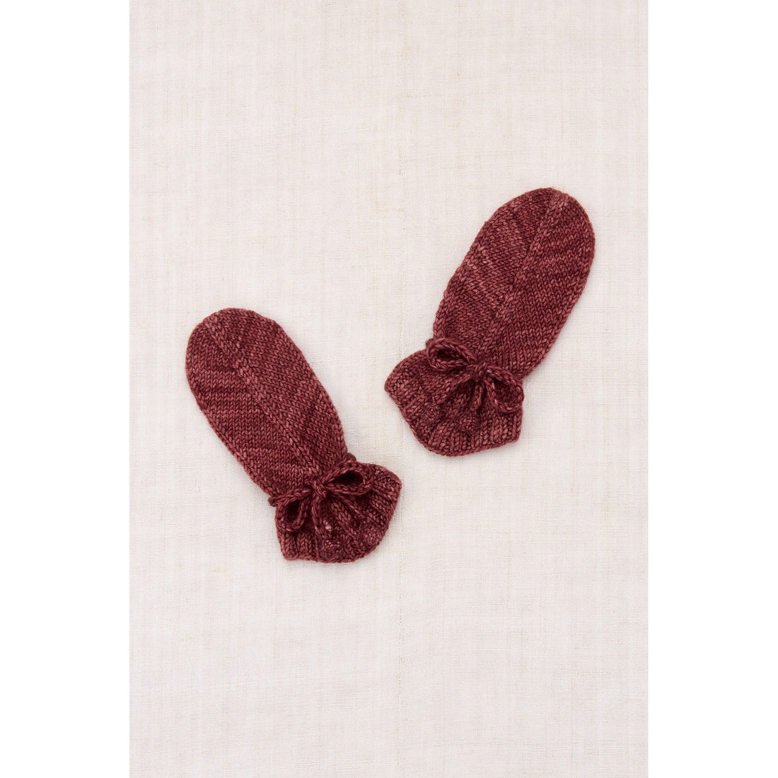 Misha and Puff  Madder Root Snowshoe Hare Mitten