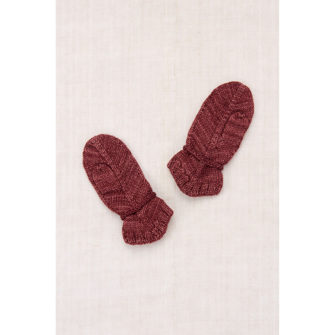 Misha and Puff  Madder Root Snowshoe Hare Mitten