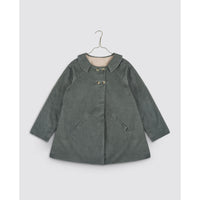 Little Cotton Clothes Blue Velvet Sophie Coat