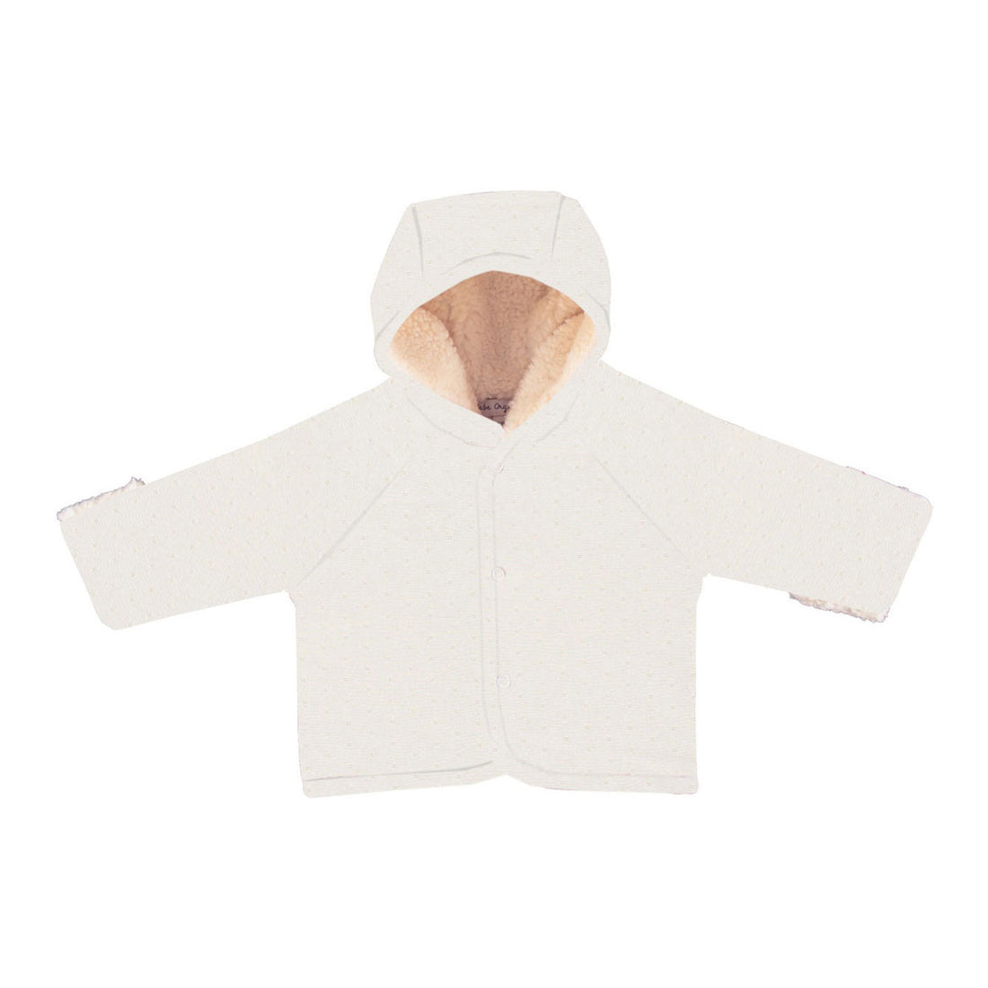 Bebe Organic Natural Pointelle Bebe Jacket
