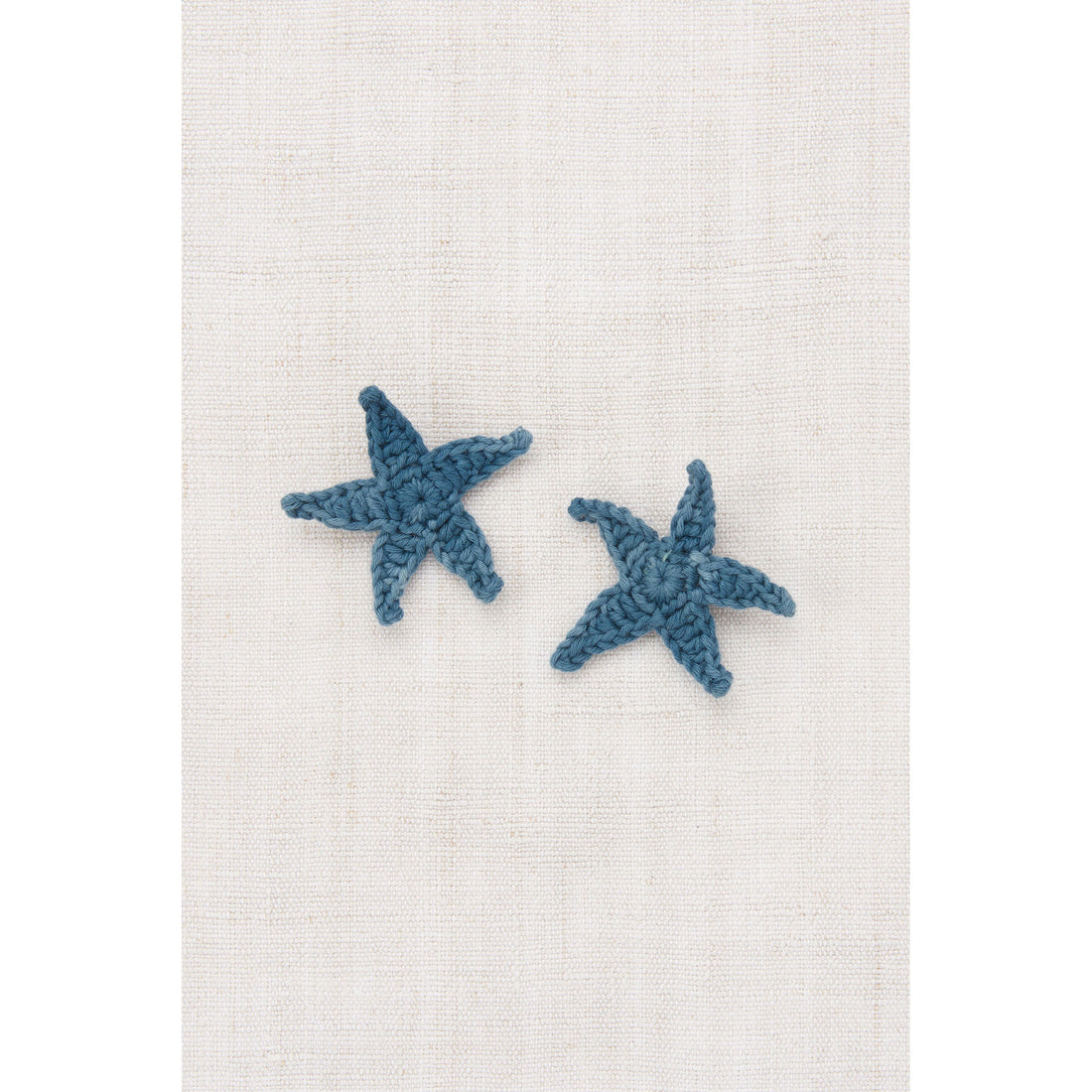 Misha and Puff Blue Slate Starfish Clip Set