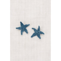 Misha and Puff Blue Slate Starfish Clip Set