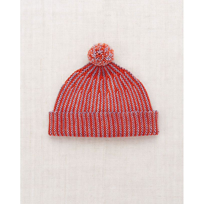 Misha and Puff Periwinkle Strata Garter Baby Hat