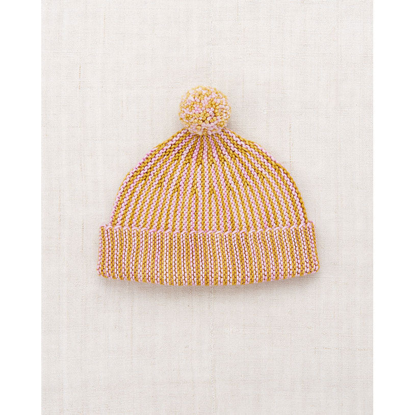 Misha and Puff  Pink Lilac Strata Garter Hat