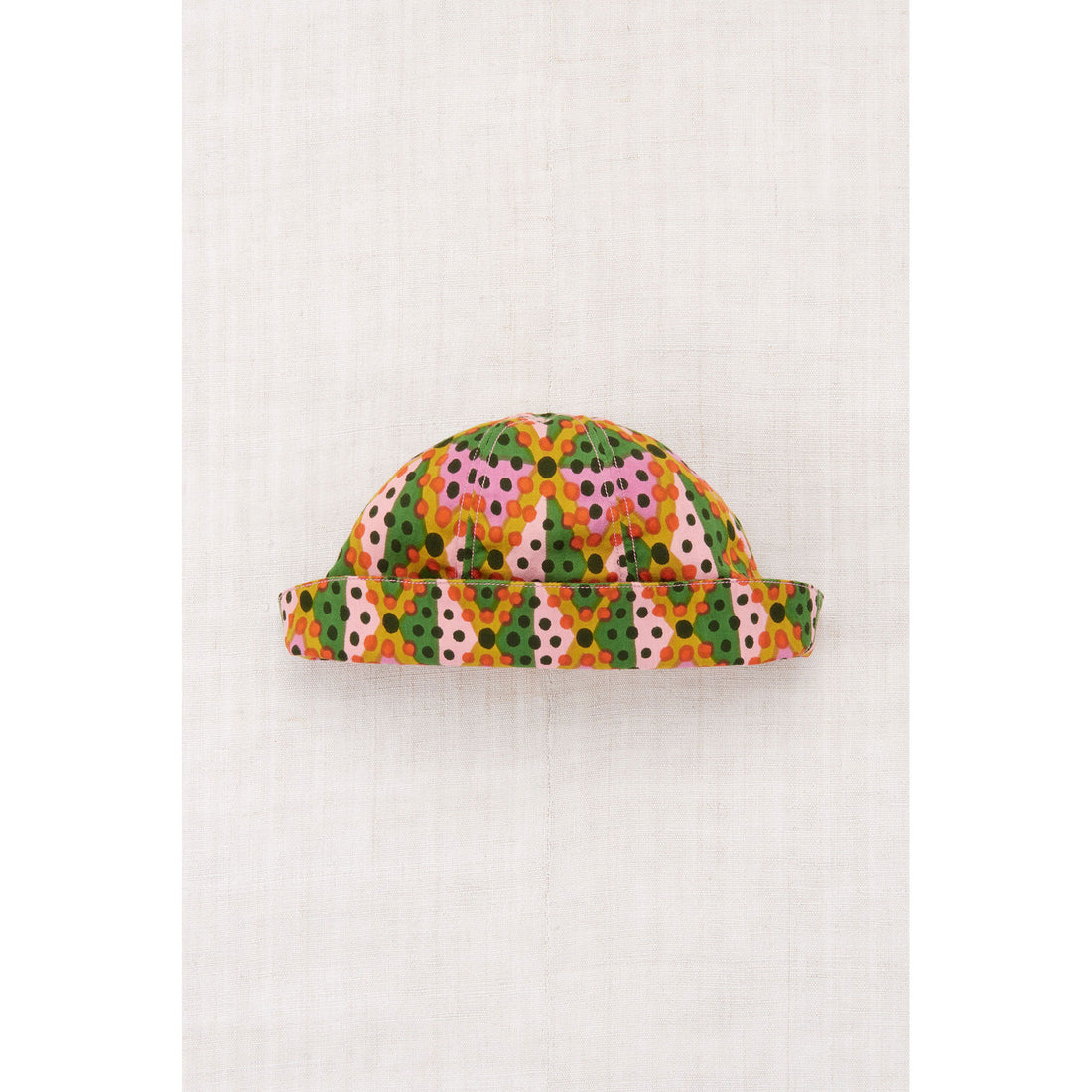 Misha and Puff Hazy Lilac Harlequin Dots Sunfish Sailor Hat