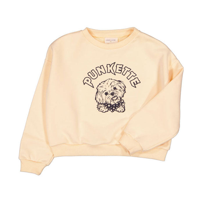 Louis Louise Champagne Fleece Peace Sweatshirt
