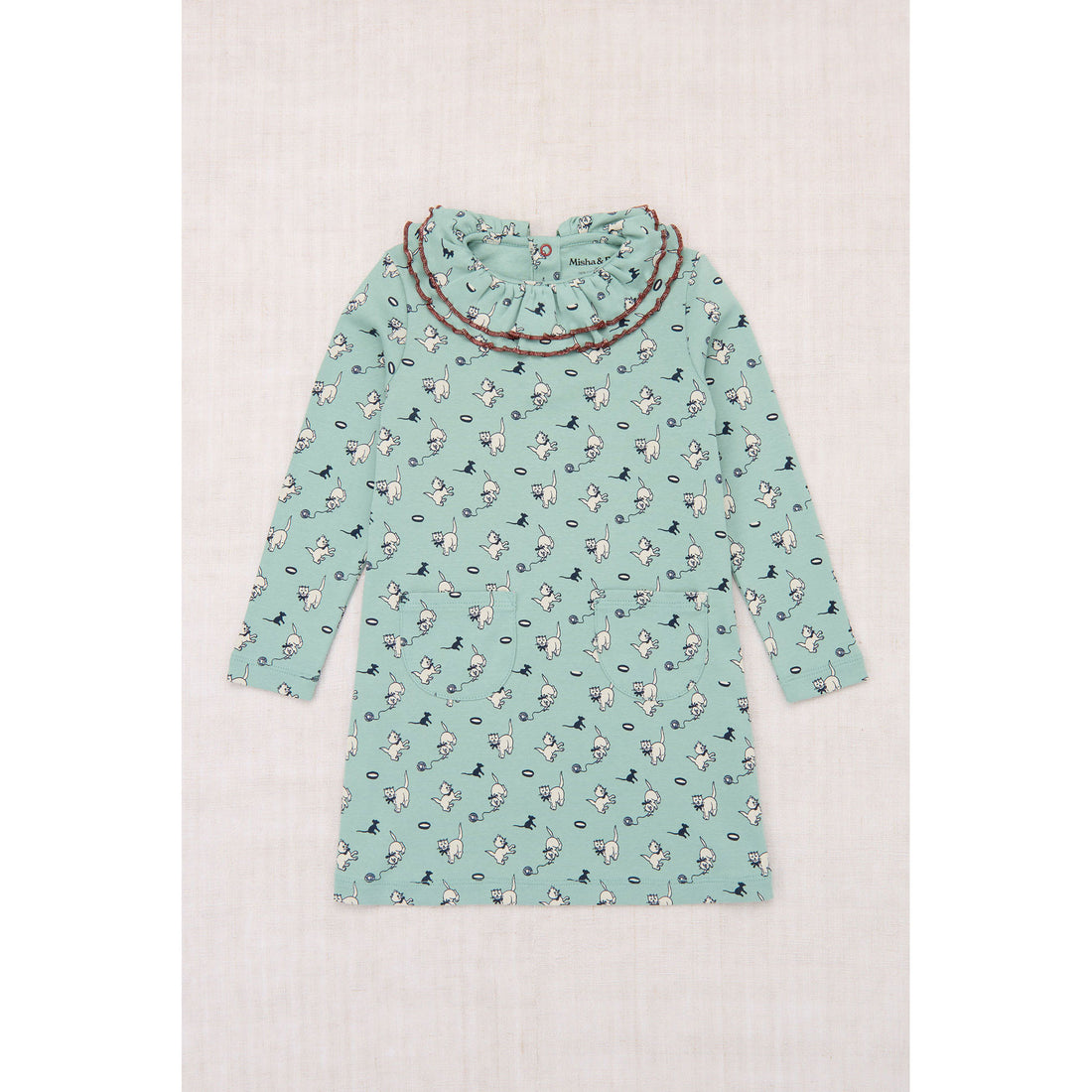 Misha and Puff Sage Cat & Mouse Sweetheart Dress