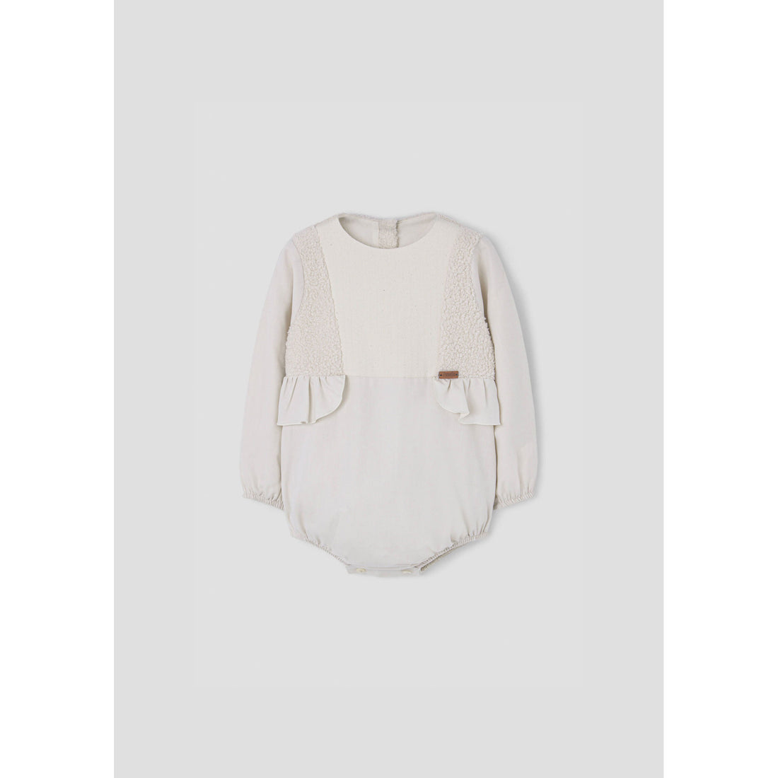 Popelin Off White Panel Romper