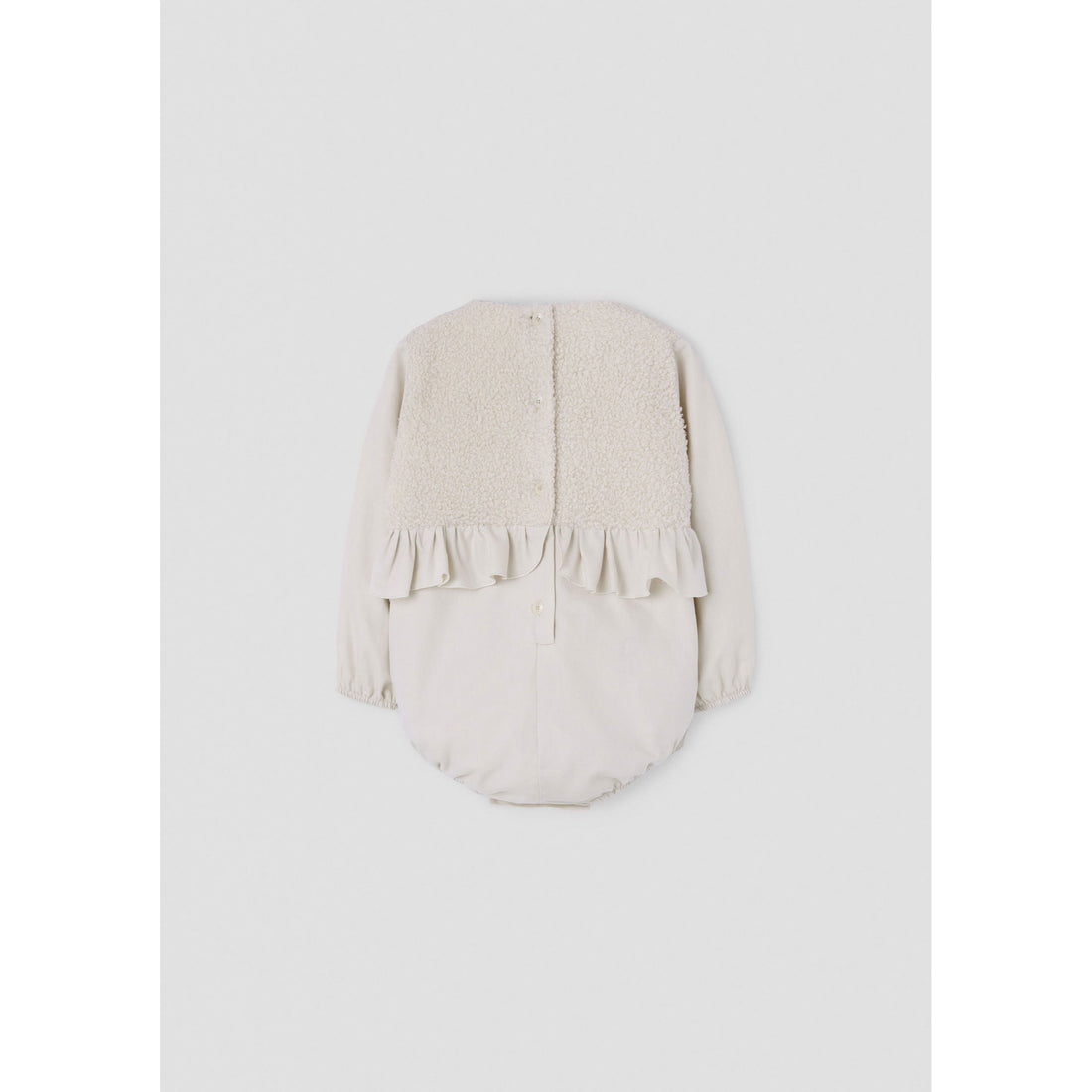 Popelin Off White Panel Romper