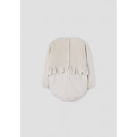 Popelin Off White Panel Romper