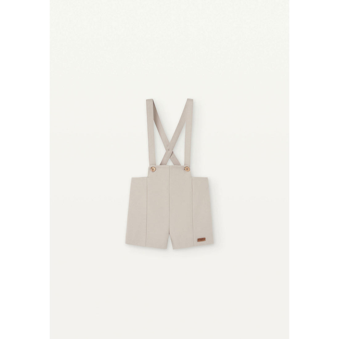 Popelin Sand Panelled Dungarees