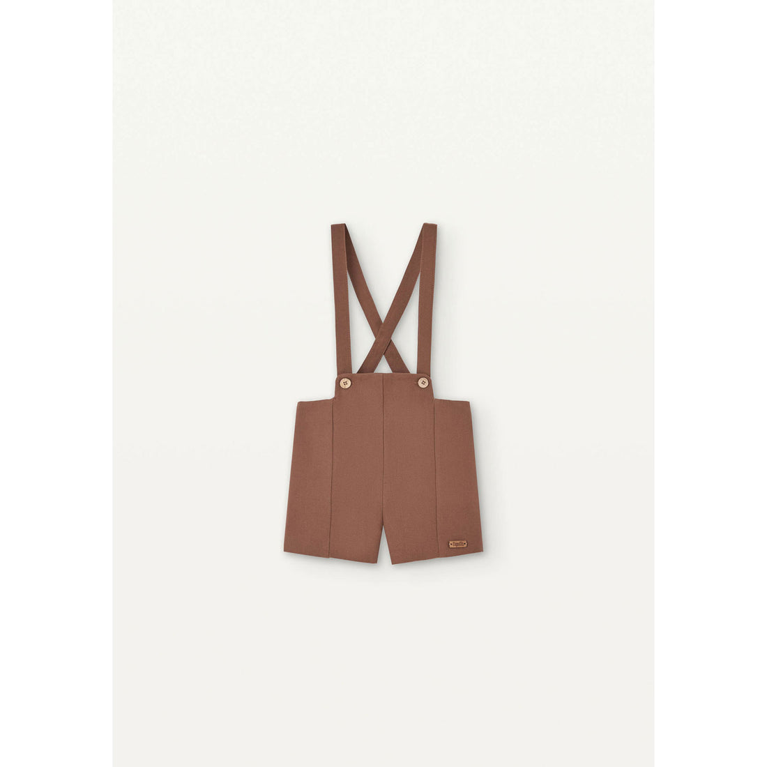 Popelin Terracotta Panelled Dungarees