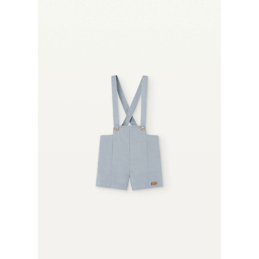 Popelin Blue Panelled Dungarees
