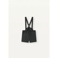 Popelin Navy Blue Linen Panelled Dungarees