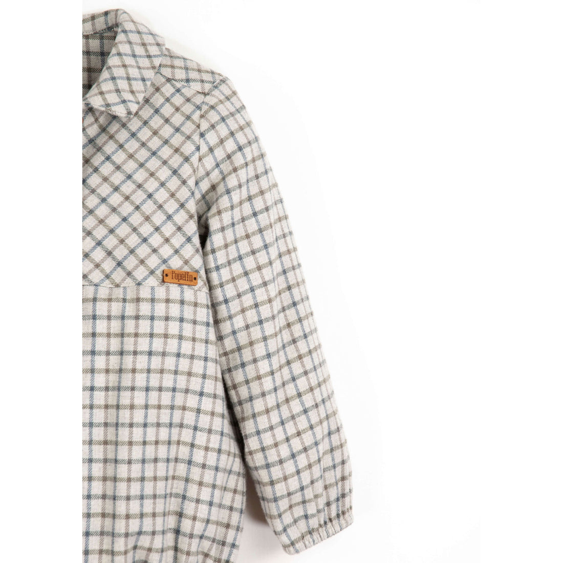 Popelin Multi Coloured Plaid Shirt Romper