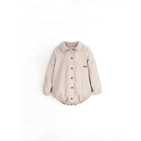 Popelin Sand Shirt Romper