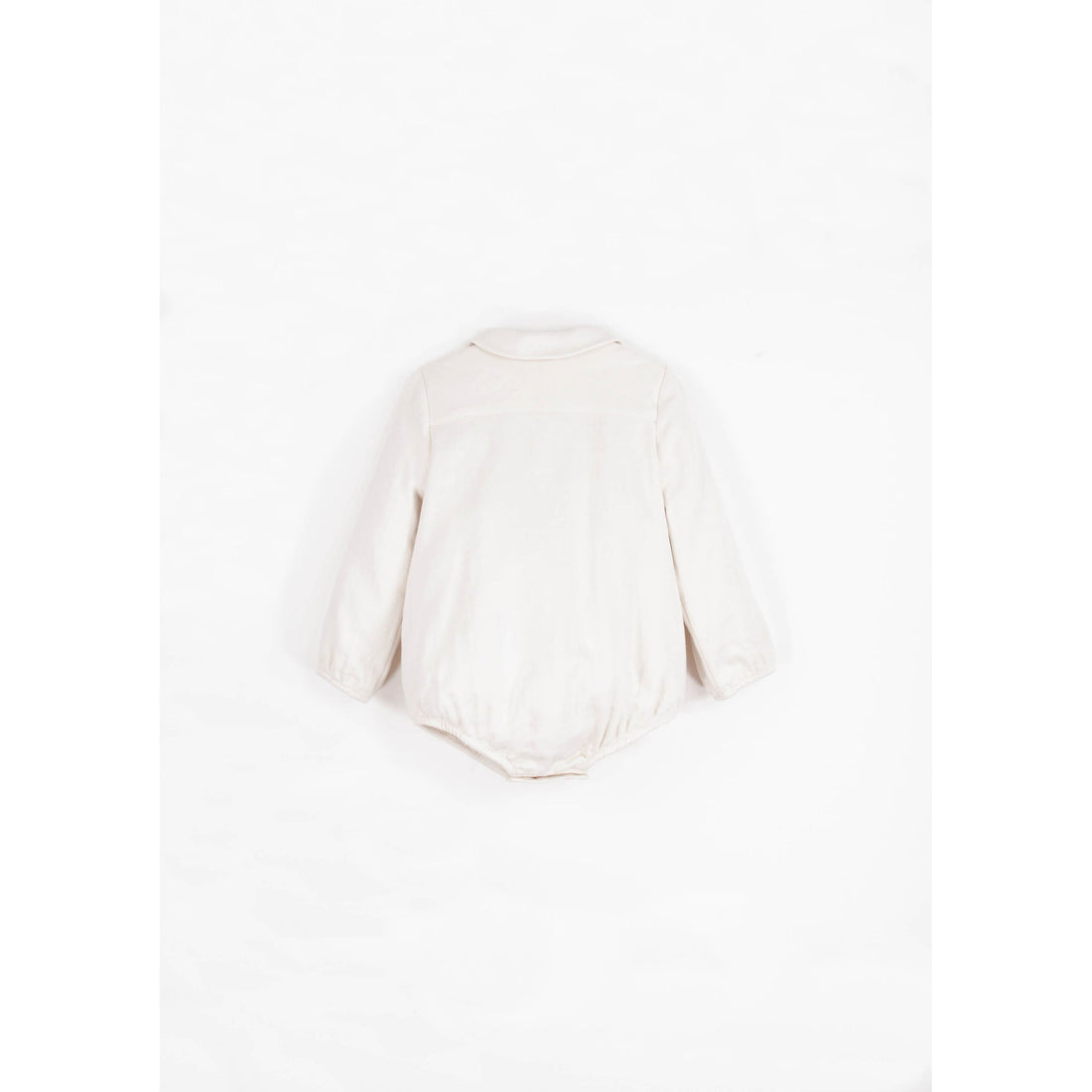 Popelin Off  White Shirt Romper