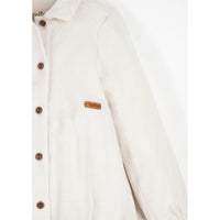 Popelin Off  White Shirt Romper