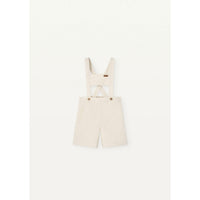 Popelin Off White Linen Dungarees