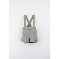 Popelin Black Fleck Suspender Shorts
